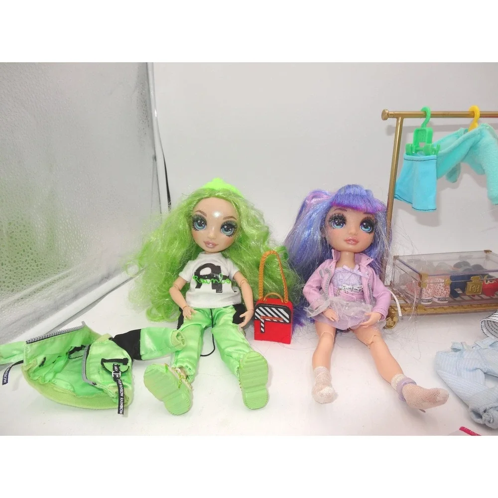 Rainbow High Dolls Violet Willow Jade‎ Closet Hanger Clothes Shoes Accessories